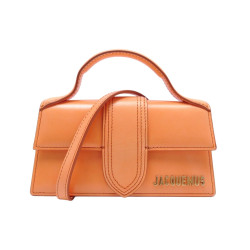 sac a main jacquemus le bambino 213ba006 cuir orange