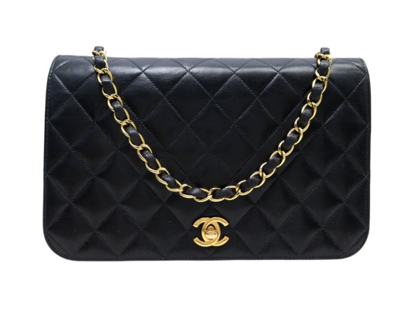 sac a main chanel rabat fermoir timeless pm en cuir