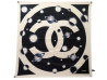 foulard chanel logo cc saturne carre 90 en soie