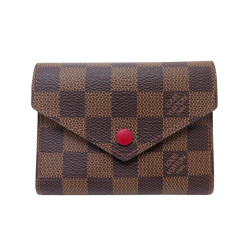  portefeuille louis vuitton victorine toile damier