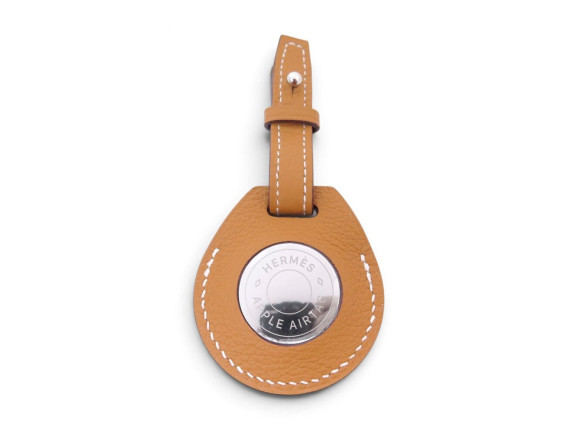  porte cles hermes apple air tag en cuir swift