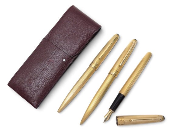  parure 3 stylos montblanc meisterstuck