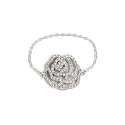  bague vanessa tugendhaft la rose t65 or blanc 18k