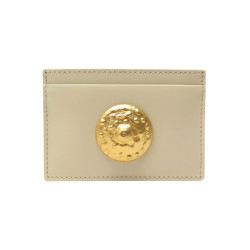  porte cartes schiaparelli teton en cuir beige