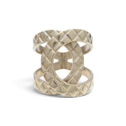  bracelet chanel manchette logo cc matelasse 16cm