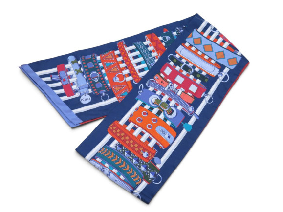 foulard hermes maxi twilly double face collier de