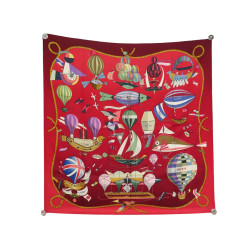  foulard hermes les folies du ciel dubigeon carre
