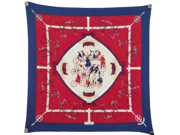 foulard hermes les becanes carre plisse h