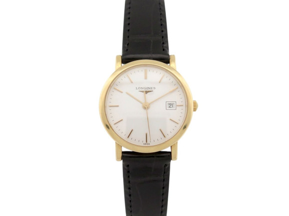 montre longines presence l4.279.6 27mm en or jaune 18k
