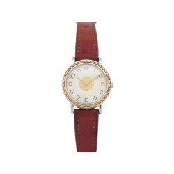  montre hermes sellier se4.220 24mm acier et