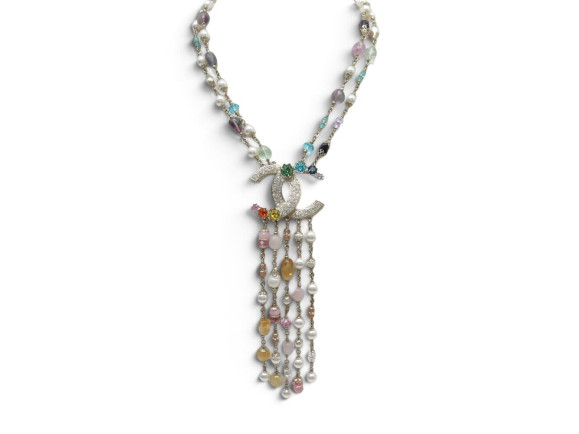  collier sautoir chanel cc pendentif logo cc