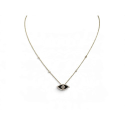  collier messika luky eye or rose 18k 6.58gr
