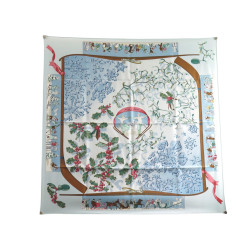  foulard hermes neige d'antan latham carre 90 en
