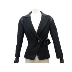 veste chanel simple boutonnage p3306w04146 noeud soie