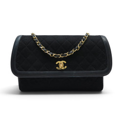  sac a main chanel logo cc en jersey matelasse