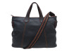  sac a main tod's en cuir graine noir surpiqure