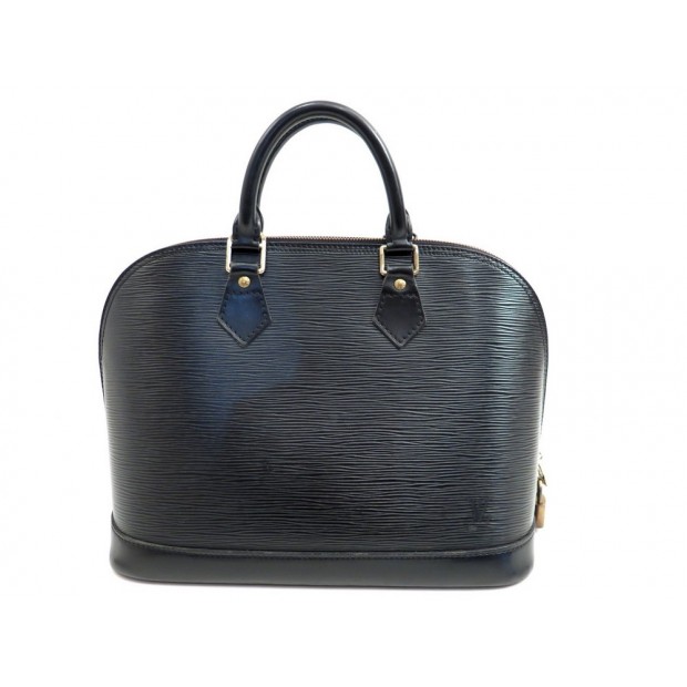 sac a main louis vuitton alma pm en cuir epi noir