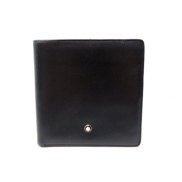 PORTE CARTES MONTBLANC PORTEFEUILLE 8CC MEISTERSTUCK EN CUIR NOIR BILLFOLD 290€