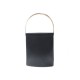 NEUF SAC A MAIN CARTIER TRINITY EN CUIR NOIR 3 ANNEAUX ORS HAND BAG PURSE 1280€