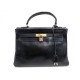 VINTAGE SAC A MAIN HERMES KELLY 32 CM 1959 EN CUIR BOX NOIR HAND BAG PURSE 7700€