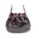 NEUF VINTAGE SAC A MAIN EN CUIR DE CROCODILE BORDEAUX 