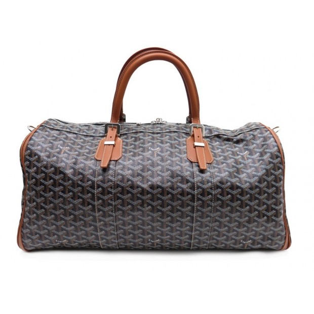 NEUF SAC A MAIN DE VOYAGE GOYARD CROISIERE 50 TOILE MARRON BAGAGE CABINE 2475€