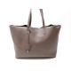 SAC A MAIN SAINT LAURENT 394195 CABAS SHOPPING EN CUIR TAUPE TOTE BAG PURSE 795€