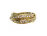 bague cartier trinity t 52 pavage 96 diamants 1.5ct or