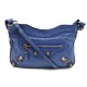 SAC A MAIN BALENCIAGA 237203 GIANT 12 GOLD HIP BANDOULIERE CUIR BLEU CLUTCH 950€