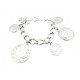 BRACELET CHANEL BRELOQUES METAL ARGENTE PRINTEMPS 2006 73.5 GR BIJOU JEWEL 590€