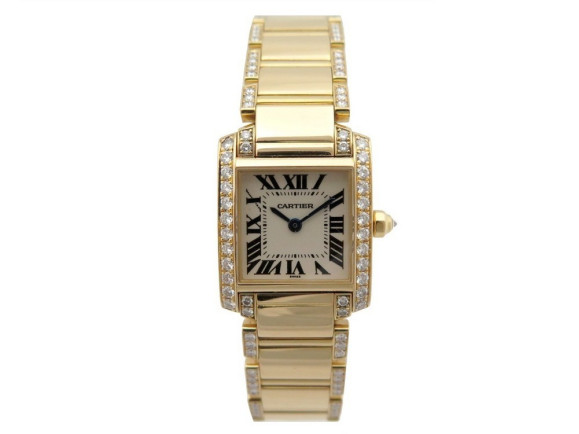 montre cartier 2364 tank francaise or 18k