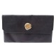 SAC POCHETTE A MAIN VAN CLEEF & ARPELS 24 CM EN CUIR GRAINE NOIR CLUTCH PURSE