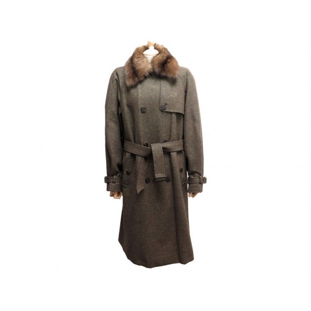 MANTEAU LORO PIANA 46 IT 42 FR L EN CACHEMIRE & FOURRURE DE ZIBELINE COAT 5000€