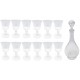 LOT 12 VERRES A VIN ROUGE + CARAFE 