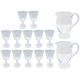 LOT 12 VERRES A VIN ROUGE + CARAFE 