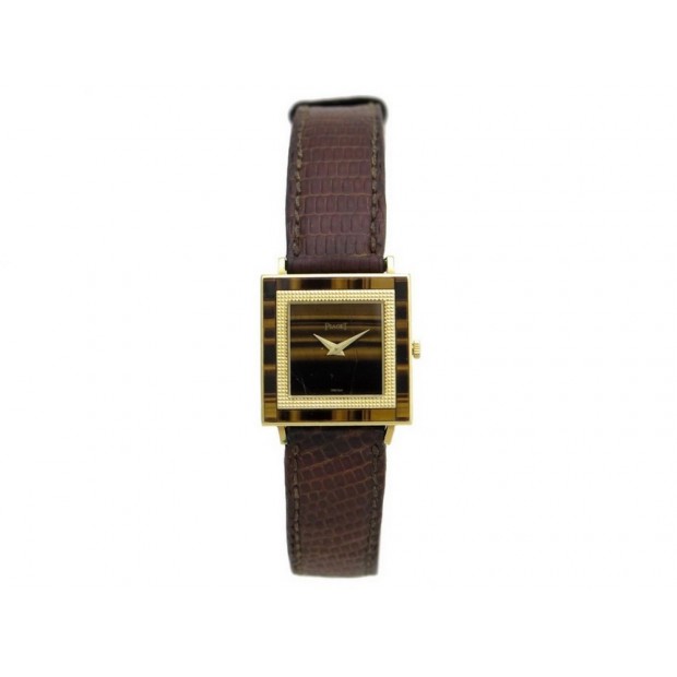 VINTAGE MONTRE PIAGET 9200 ALTIPLANO OEIL DE TIGRE OR 18K 25 MM MECANIQUE 3690€