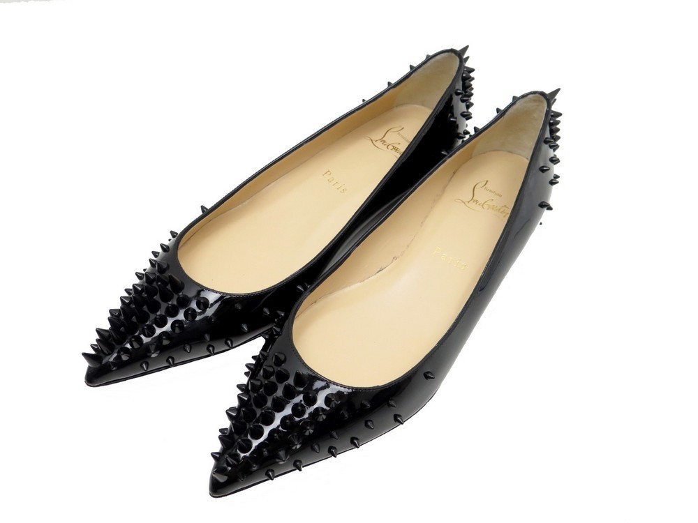 christian louboutin spike flat 37.5