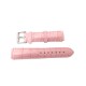 NEUF BRACELET TECHNOMARINE POUR MONTRE 20 MM EN CUIR DE CROCODILE ROSE WATCH 