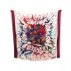 CHALE HERMES GRAFF FOULARD CARRE 140 CM EN CACHEMIRE & SOIE BORDEAUX SHAWL 925€