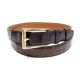 VINTAGE CEINTURE HERMES T 85 80 CUIR CROCODILE 24 MM BOUCLE VERMEIL BELT 2400€