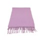 ECHARPE HERMES 180 CM FRANGES EN CACHEMIRE ROSE DRAGEE CASHMERE SCARF BOITE 455