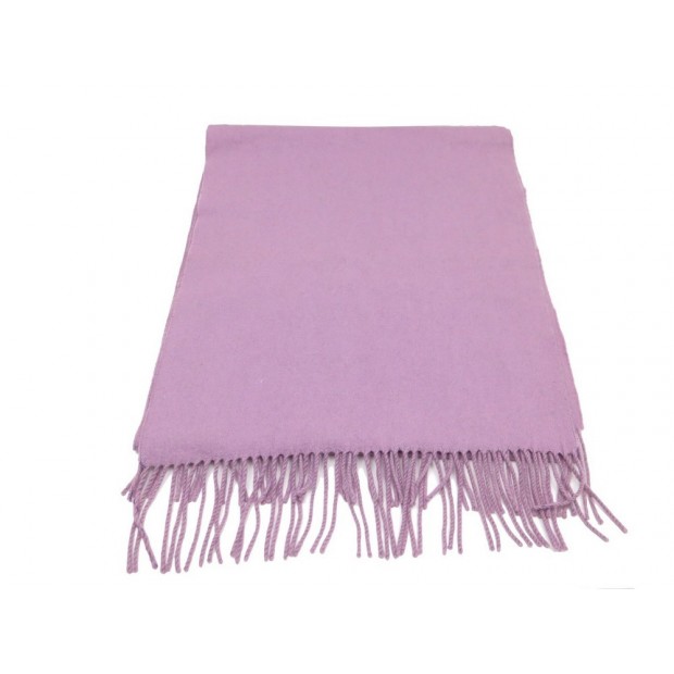 ECHARPE HERMES 180 CM FRANGES EN CACHEMIRE ROSE DRAGEE CASHMERE SCARF BOITE 455€