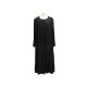 ROBE LONGUE BALENCIAGA LE DIX L T 40 EN TISSU NOIR COL STRASS LONG DRESS BLACK