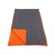 NEUF ECHARPE HERMES ALLER-RETOUR EN CACHEMIRE & SOIE GRIS ORANGE REVERSIBLE 465€