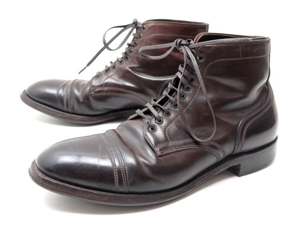 chaussures alden anatomica 9.5c 43.5 bottines cuir
