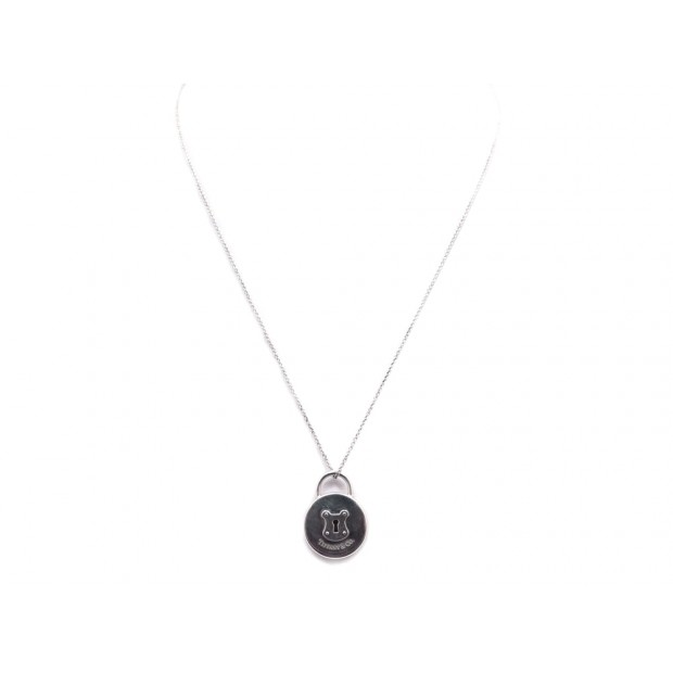 COLLIER PENDENTIF TIFFANY & CO LOCK ARGENT MASSIF 925 BIJOU NECKLACE SILVER 200