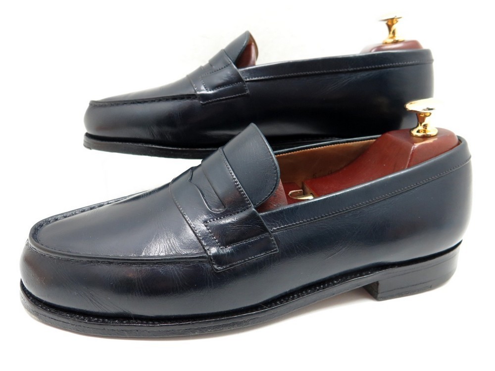 chaussures jm weston mocassins 180 6d 40.5 en cuir