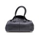 NEUF SAC A MAIN TODS GIRELLI MINI CUIR GRAINE NOIR VIOLET HAND BAG PURSE 780