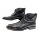 CHAUSSURES LOUIS VUITTON BOTTINES 8.5 42.5 43 BOTTILLONS EN CUIR NOIR SHOES 870€