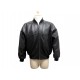 VINTAGE BLOUSON YVES SAINT LAURENT EN CUIR NOIR 